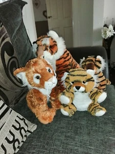 Tiger Soft Plush Bundle X 4 - Picture 1 of 8