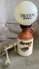 Vintage Enesco Bar Whisky Jug Lamp Light Base with Bar Globe Tavern Open Works