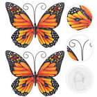 2 Pcs Butterfly Wall Hanging Decor Butterflies Ornament Crafts