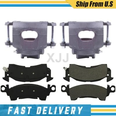 Pinzas de freno delanteras izquierda + derecha y pastillas de cerámica para Chevrolet Camaro 1969-1969 Foto 1 de 4