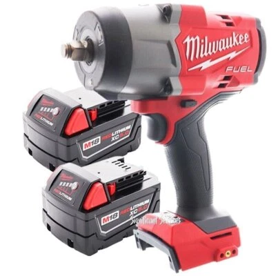 Milwaukee 2967-20 M18 COMBUSTIBLE 1/2 pulgada Llave de impacto de alto par 2 baterías de 5,0 Ah Foto 1 de 4