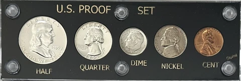 1955 US Proof Set in Capital Plastics Holder Cover