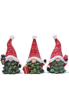 3 Stück Weihnachtswichtel Deko Weihnachtsmütze Wichtel Figuren rot-grün (3 Stück) - Bild 1 von 3