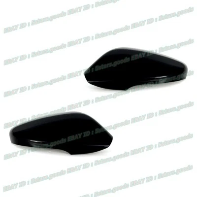 Glossy Pure Piano Black Trim For 2013-14 Hyundai Elantra Coupe Side Mirror Cover - Image 1 of 4