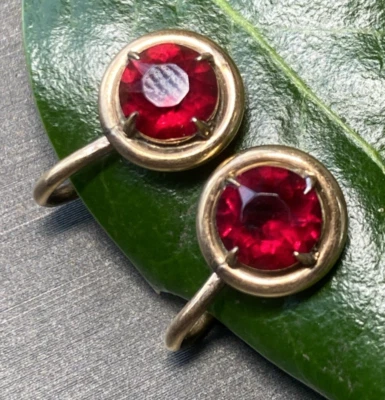 Vintage Screw-Back Earrings Estate Fine Jewelry Pre-Owned 12K Gold Filled STURDY - Image 1 of 4