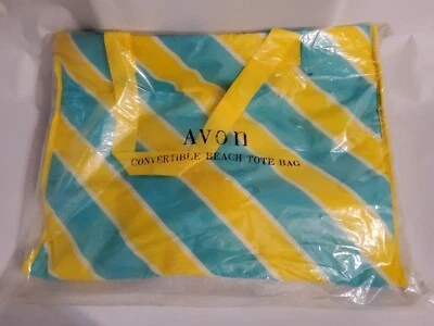 Bolso de Mano Avon Convertible AMARILLO Y VERDE PLAYA CREMALLERAS PARA TOALLA DE PLAYA Foto 1 de 4
