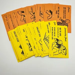 Monopoly Golf Edition 16 Chance 16 Community Chest Cards 1996 Replacement Pieces - Picture 1 of 1