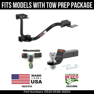 Enganche de remolque Chrysler Pacifica 04-08 4 pines cable 178" ajuste de bola con paquete de remolque OE Foto 1 de 4