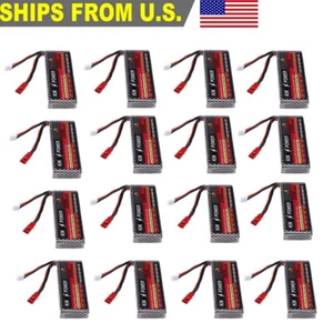 7.4V 2600mAh 25C Lipo Battery For WLtoys 1/14 144001 RC Car Upgrade Parts T Plug - Picture 1 of 32