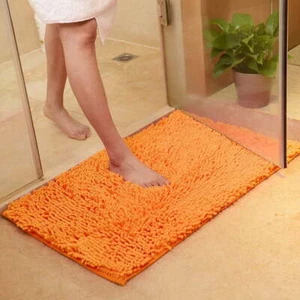 Chenille Bathroom Rug Mat, 24"x16" Extra Soft Thick Absorbent Shaggy Bath Rugs, - Picture 1 of 5