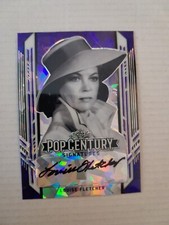 Louise Fletcher /15 Crystal Purple Autograph Card 2021 Leaf Pop Century