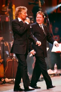 Robert Palmer and Rod Stewart Glossy Photo 8x10 - Picture 1 of 1