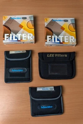 FIVE 4x4 and 4x 5.65 ND B+W Schneider and Lee Filters - Image 1 of 4