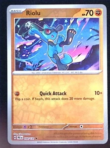 Riolu Reverse Holo 50/131 - Pokemon Prismatic Evolutions - NM - Picture 1 of 1