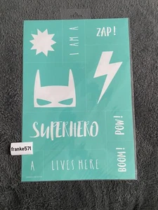 Chalk Couture Superhero Transfer, | Size C 12 x 18 inches Retired New - Picture 1 of 2