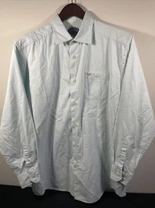 Callaway Golf Sport Men’s Button Down Dress Shirt Size L Large Aqua Blue/green - Picture 1 of 9