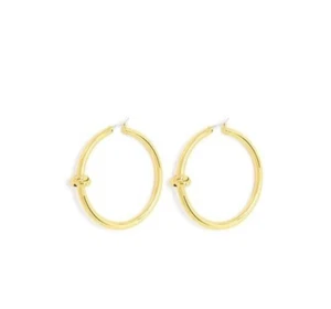 HENRI BENDEL KNOT HOOP EARRING - Picture 1 of 3
