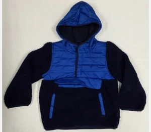 1 Madison Sherpa Pullover Winer Jacket with Hood & Pront Pouch(Blue 3T)NWT - Picture 1 of 2