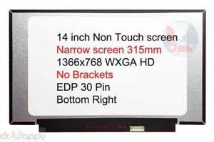 14" HD LCD Screen for HP 14s-cf0045tu 14s-cf0081tx 14s-cf0055tu 14s-cf0078tu - Imagen 1 de 7