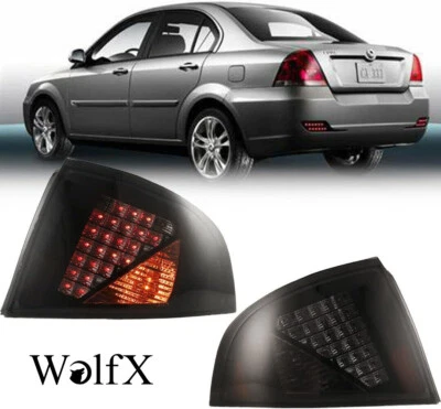 LED Tail Lights For Nissan Sentra 2000-2003 Black Smoke Lens Rear Brake Lamp Set - Image 1 of 4