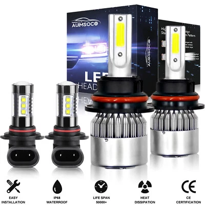 For Ford F-250 F-350 F-450 F-550 Super Duty 2001-2004 LED Headlight + Fog Light - Image 1 of 4