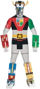 Voltron Classic Robot Nick Cartoon Fancy Dress Up Halloween Deluxe Adult Costume - Picture 1 of 6