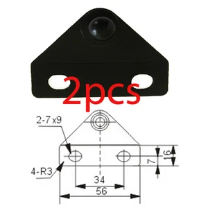 Gas Strut Brackets /Gas Spring Brackets Flat 10mm Ball Stud - Picture 1 of 1