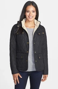 Barbour Clearway Quilt Jacket Womens Black US12 UK16 - Picture 1 of 7