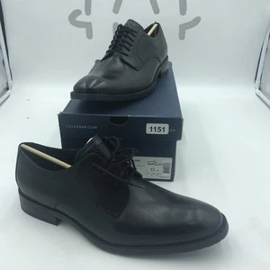 Cole Haan Modern Essentials Plain Toe Black Leather Dress Shoes Mens Size 13 - Picture 1 of 8