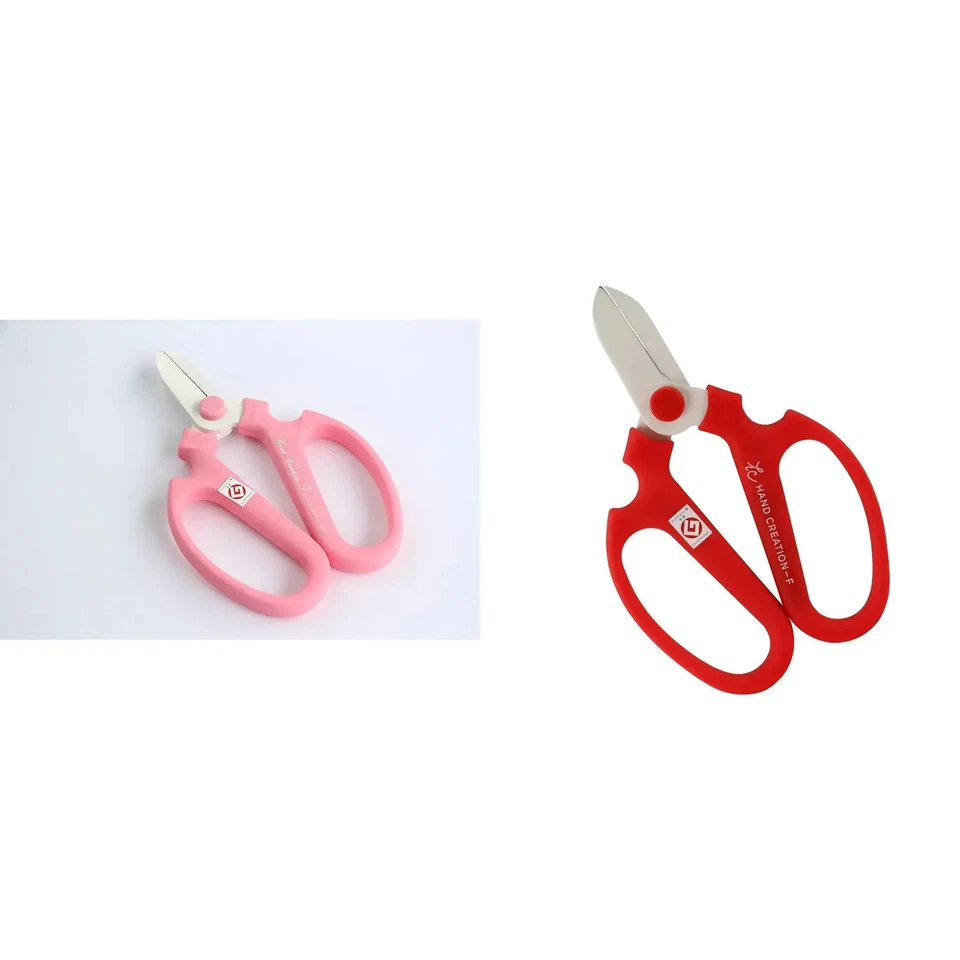 Sakagen Hand Creation Koryu Type Pink F-170 Floral Scissors From Japan - Image 1 of 1