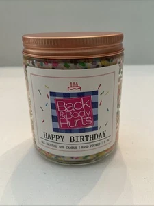 Homsolver Back & Body Hurts Happy Birthday Candle, 9 oz. Soy Candle, Vanilla - Picture 1 of 4