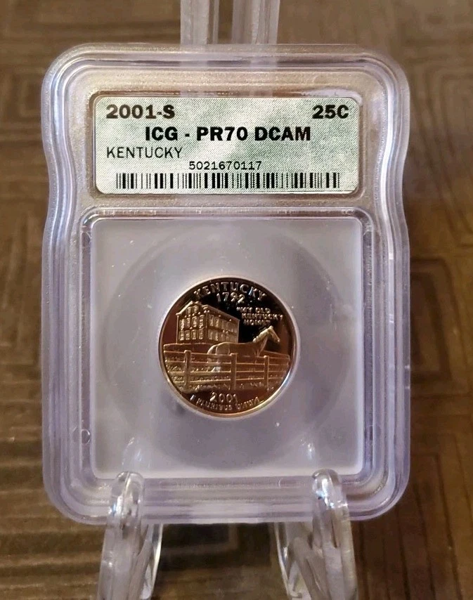 2001 S Kentucky ICG-PR 70. DCAM Quarter Proof - Image 1 of 2