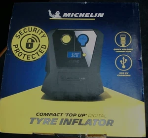 Michelin Compact 'Top Up' Digital Tyre Inflator. 280cm power cord. Up to 50 PSI. - Picture 1 of 6