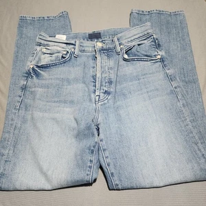 MOTHER High Waisted Hiker Hover Jeans Herbal Remedy 29 USA 28" Inseam Button Fly - Picture 1 of 14