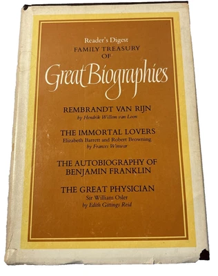 Family Treasury Of Great Biographies Reader's Digest Book First Edition.  1 970 - Image 1 of 4