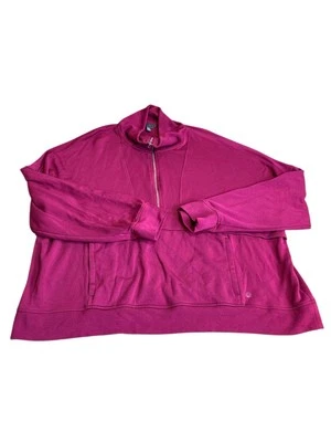 Sudadera Danskin Now Mujer Rosa Manga Larga 1/4 Cremallera Talla XL Foto 1 de 4