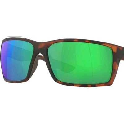 Costa Del Mar Reefton Retro Tortuga/Verde Espejo Vidrio Polarizado 580P - NUEVO Foto 1 de 4