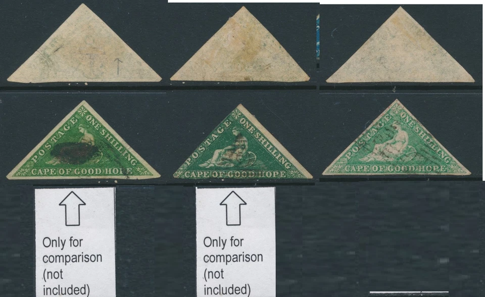 CABO DE BUENA ESPERANZA, 1863 1s verde esmeralda brillante tres márgenes, SG21, gato GBP750 Foto 1 de 1