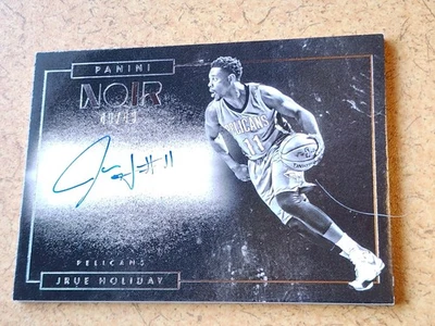 2015-16 Noir Jrue Holiday con tarjeta automática #49/49 ¡¡Sujetalibros!! Pelícanos Foto 1 de 3