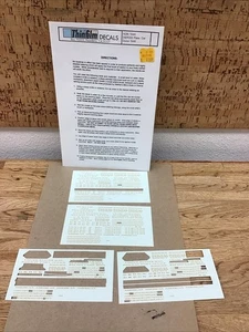 Thinfilm Decals PARTIAL HO Narrow Gauge HON 104A D&RGW Pass Cars Dulux Gold - Picture 1 of 4