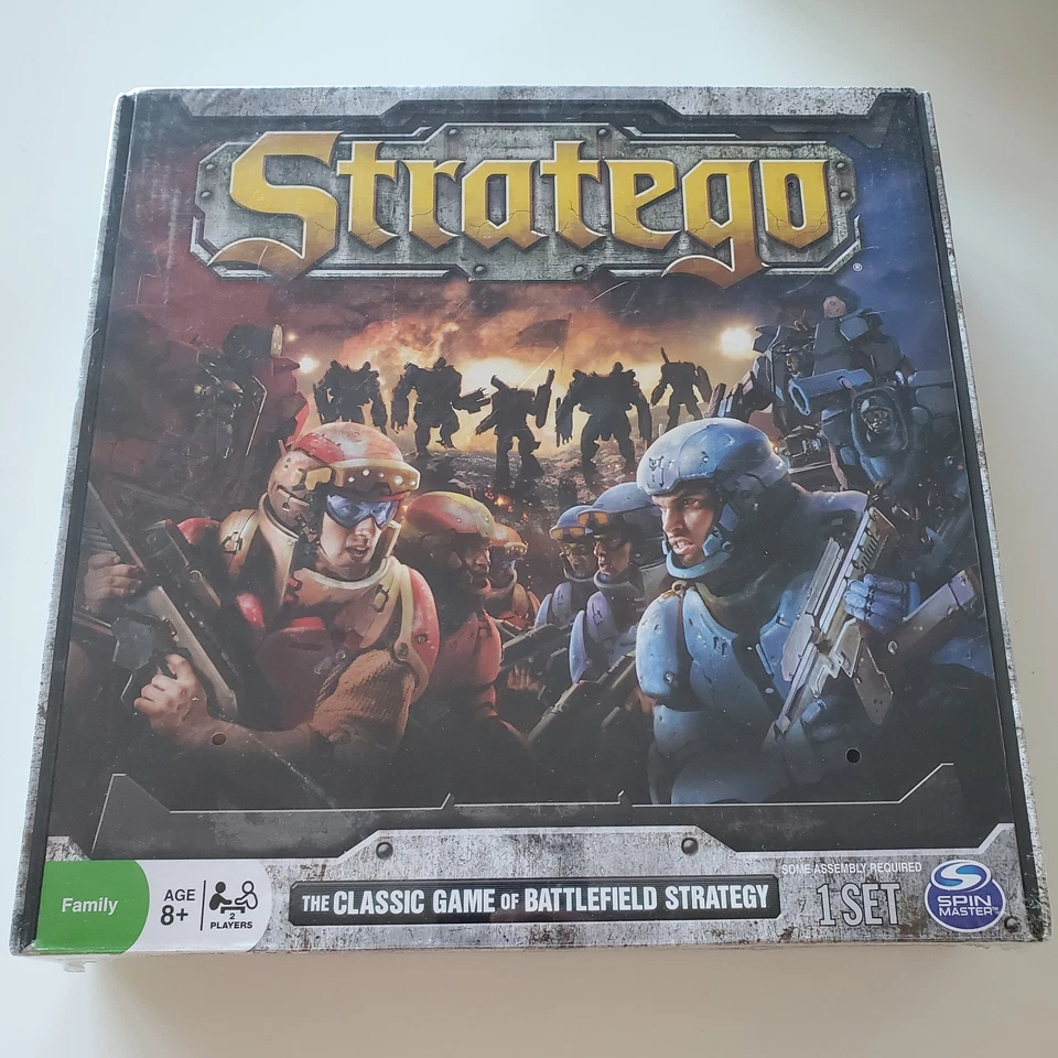 STRATEGO The Classic Board Game of Battlefield Strategy Spin Master NEW & SEALED - Image 1 of 4