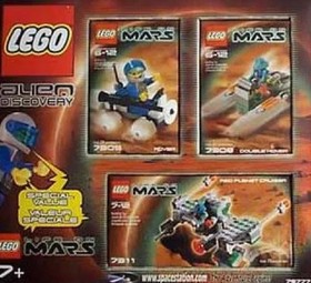 LEGO RARE #78777 "LIFE ON MARS" ALIEN DISCOVERY 3 PACK 7309, 7308 & 7311