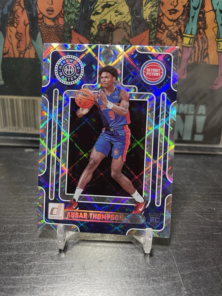 2023-24 Donruss AUSAR THOMPSON Hardwood Masters DIAMOND PARALLEL Pistons RC #2 - Image 1 of 2