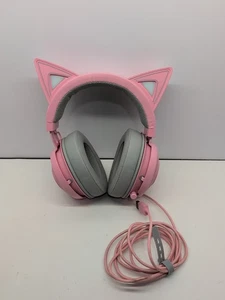Razer Kraken RGB USB Gaming Headset Kitty Edition Tested Working #5 - Picture 1 of 5