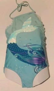 NWT Cat and Jack Girls Swimsuit Flip Sequins Mermaid Tail..  - Picture 1 of 6