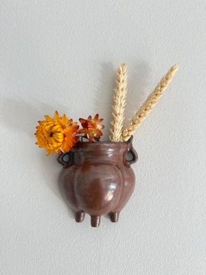 Exquisite Antique Chinese Brown Glazed Wall Censer, Qing Dynasty - Image 1 of 4