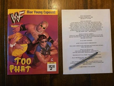 WWF April Magazine Program with Match Card Too Cool Milwaukee, WI March 2000 - Image 1 of 4