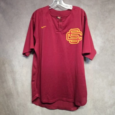 Vintage Nike NCAA USC Trojans 33 Game Worn Baseball Jersey Mens 48 XL - Image 1 of 4