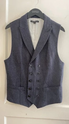 John Varvatos USA Waistcoat Vest 38 Wool - Image 1 of 4