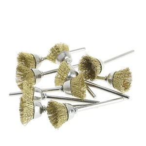 10Pcs 18mm Brass Wire Wheel Brushes For Grinder Rotary Tool Accessories Set - Picture 1 of 8